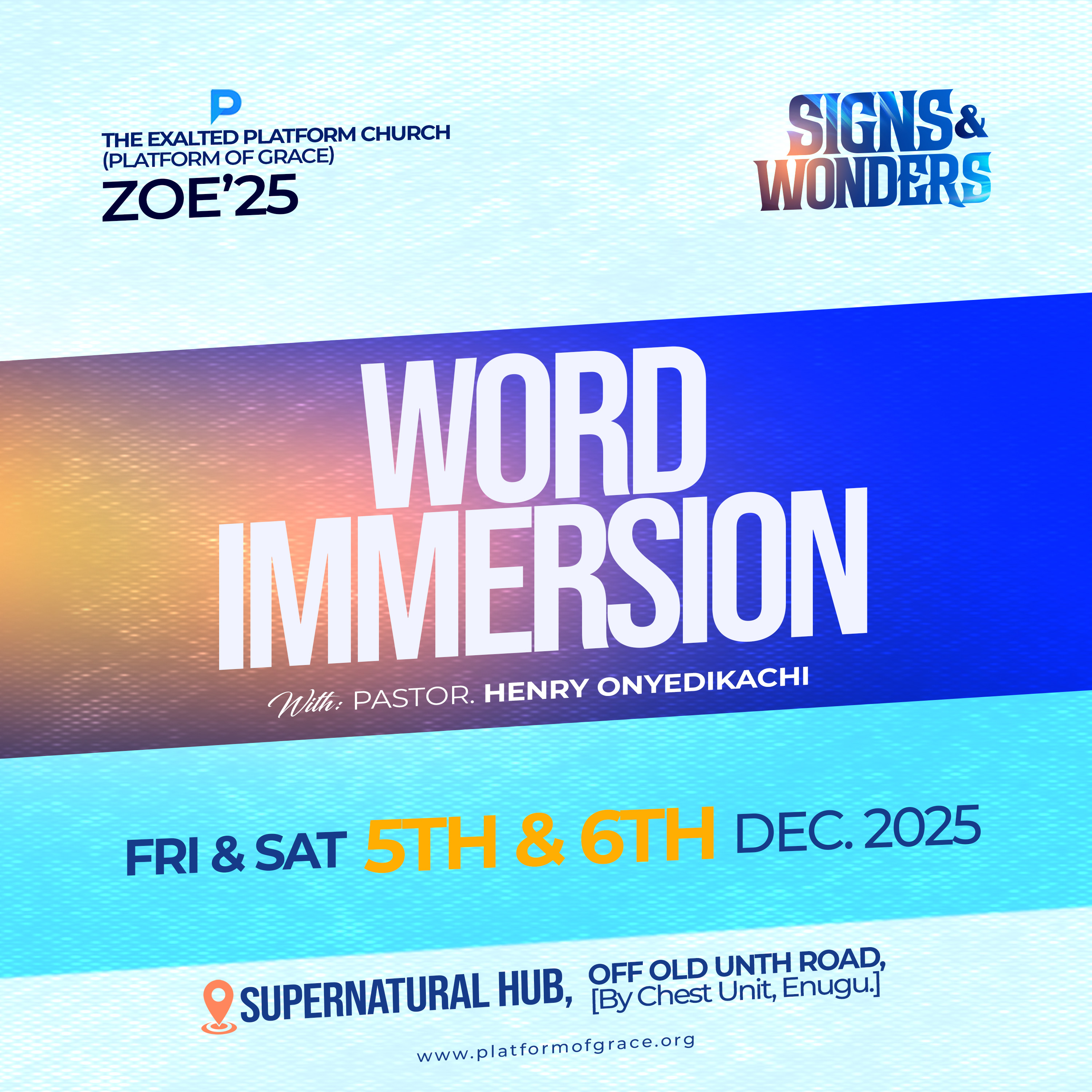 ZOE 2025 - Signs and Wonders (d) (Word Immersion II)
