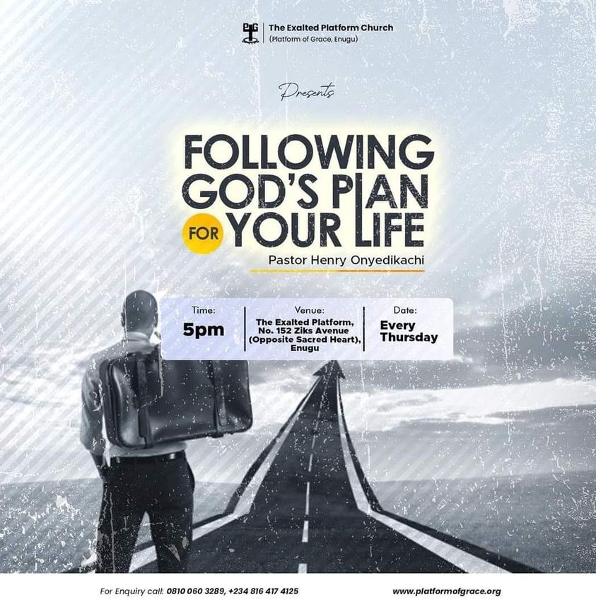 Following God's Plan For Your Life 5